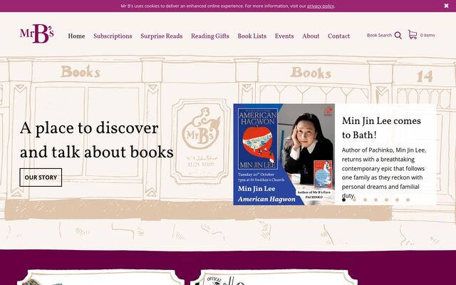 Mr B's Reading Spa homepage