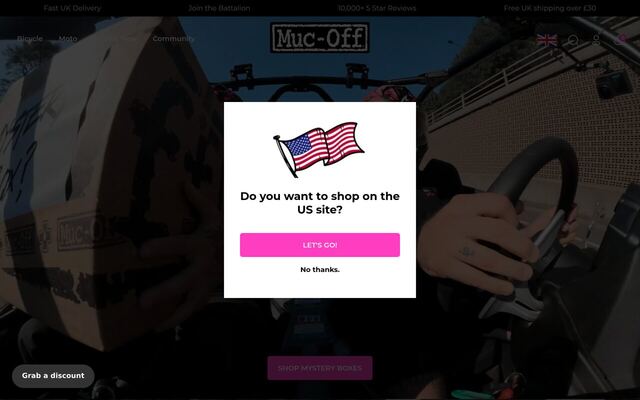Muc-Off Ride Box homepage