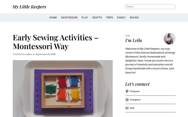 My Little Keepers homepage