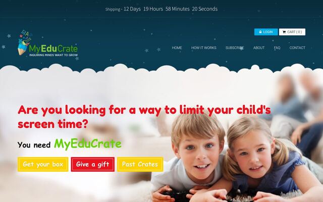 MyEduCrate homepage