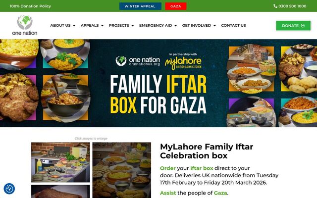 MyLahore x One Nation Ramadan Iftar Pack homepage