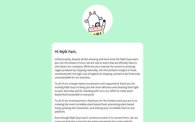 Mylk Guys homepage