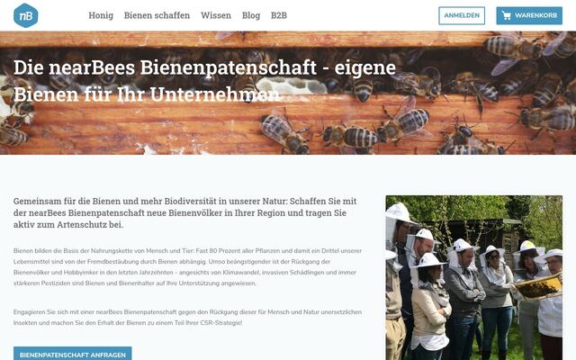 nearBees Honigabo homepage