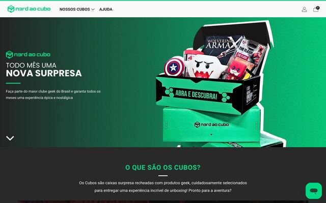 Nerd ao Cubo homepage