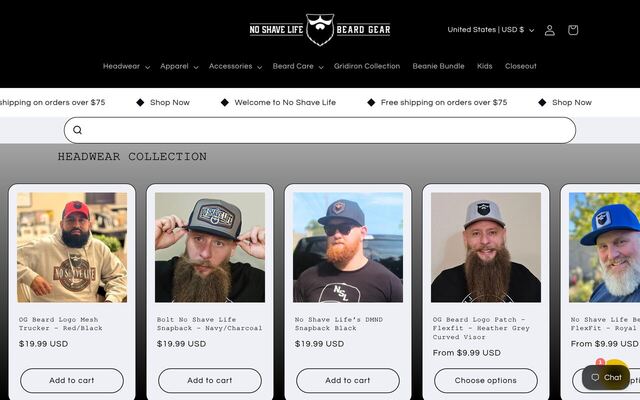 No Shave Life (Monthly Beard Club Surprise Box) homepage