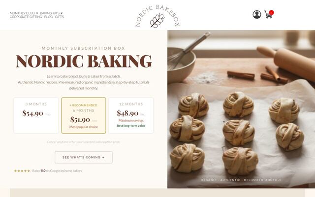 Nordic Bakebox homepage