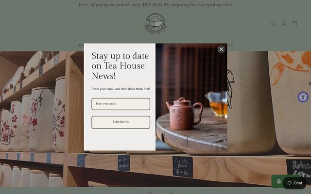Northeast Tea House Monthly Matcha Subscription homepage