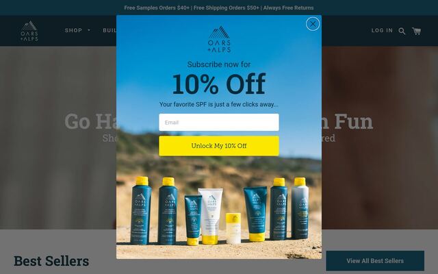 Oars + Alps homepage
