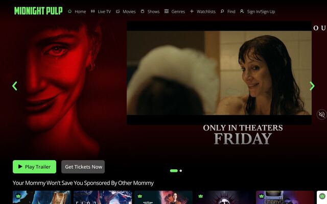 OMAKASE (Viewster) homepage
