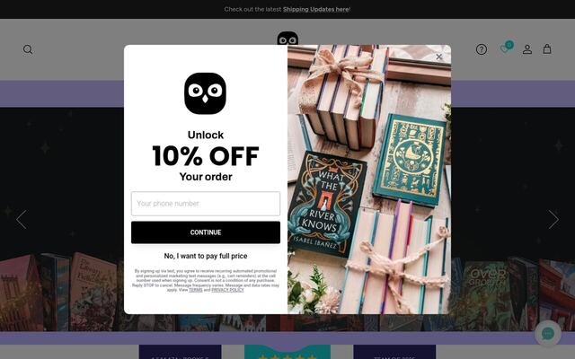 OwlCrate homepage