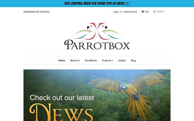 Parrotbox homepage