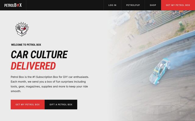 PetrolBox homepage