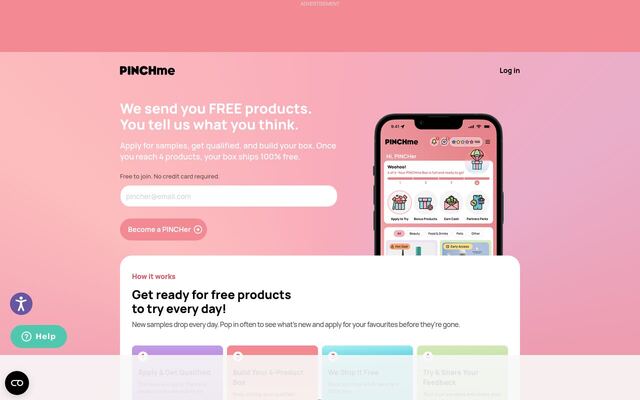 PINCHme homepage