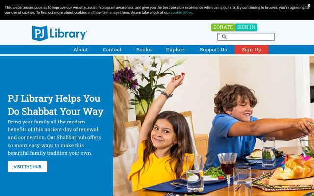 PJ Library homepage