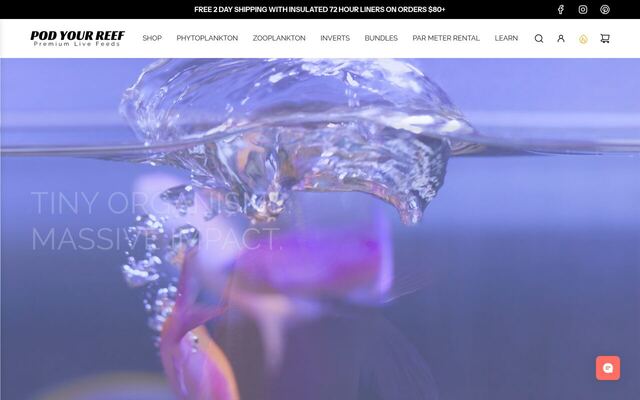 Pod Your Reef Subscriptions homepage