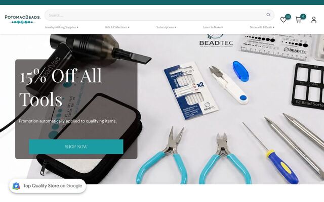 PotomacBeads Best Bead Box homepage
