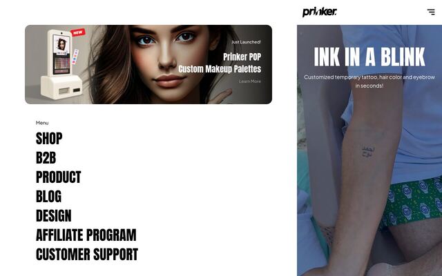 Prinker homepage