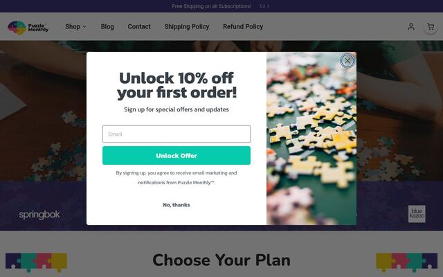 Puzzle Monthly homepage