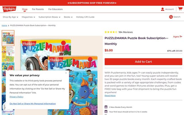 Puzzlemania (Highlights) homepage