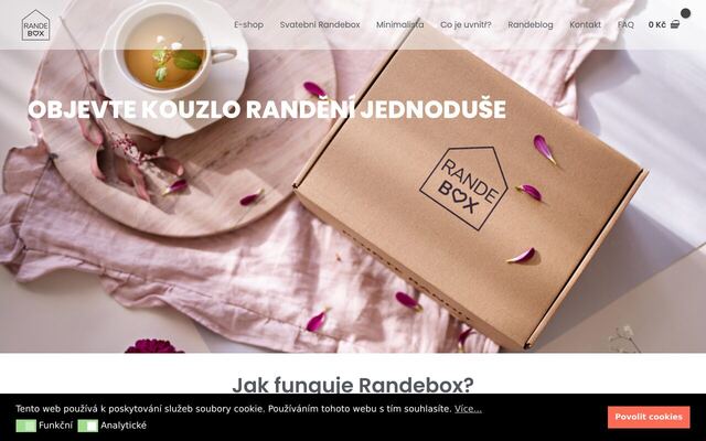 Randebox homepage