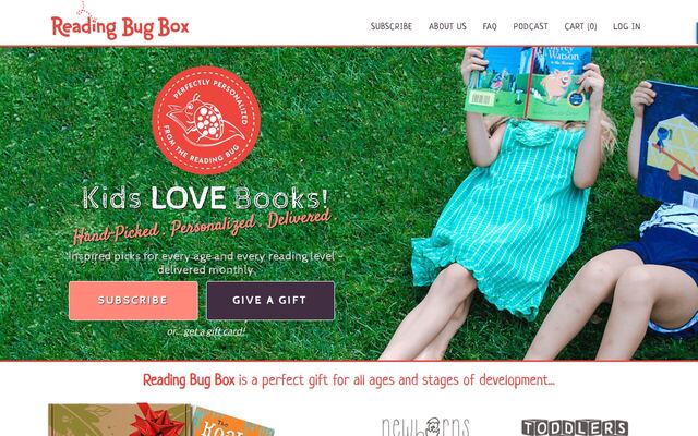Reading Bug Box homepage