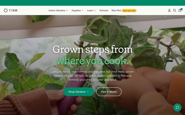 Rise Gardens homepage