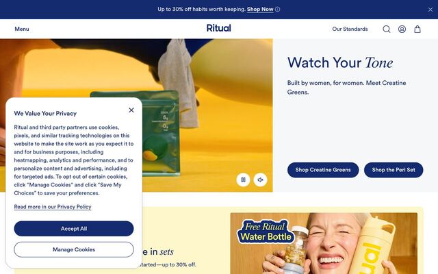 Ritual homepage