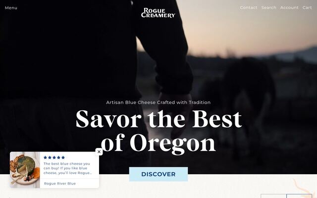 Rogue Creamery Cheese Club homepage
