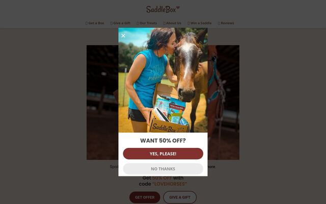SaddleBox homepage