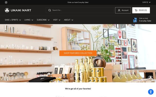 Sake Gumi (Umami Mart) homepage