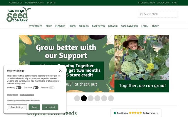 Seed of the Month VIP Club (San Diego Seed Company) homepage