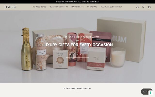 Self Care Sundays Subscription Box (Hallby) homepage