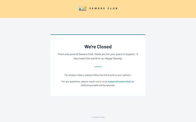 Sewers Club homepage