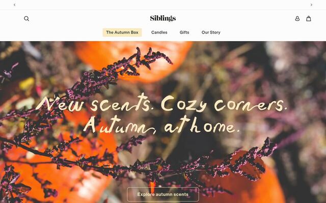 Siblings homepage