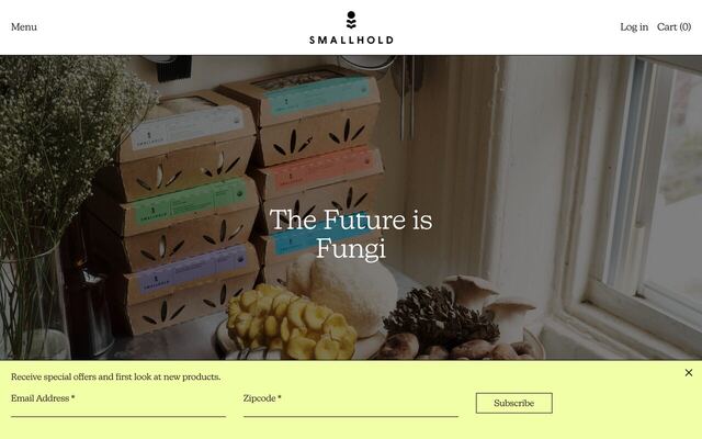 Smallhold – Grow Kit Subscription homepage