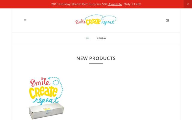 Smile Create Repeat homepage