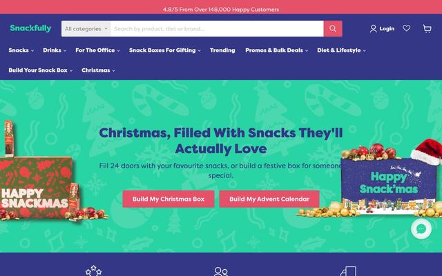 Snackfully homepage
