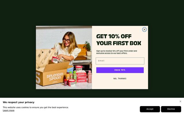 Splendid Spoon homepage