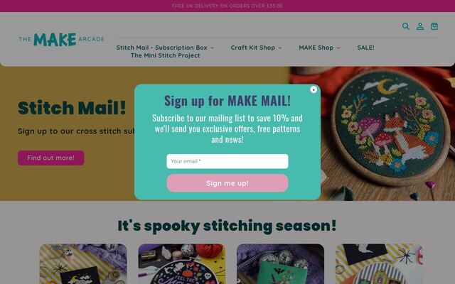 Stitch Mail (The Make Arcade) homepage