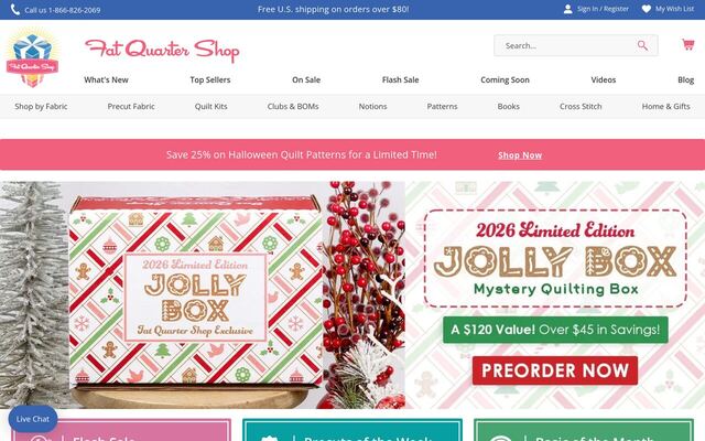 Stitch Quarterly (Fat Quarter Shop) homepage