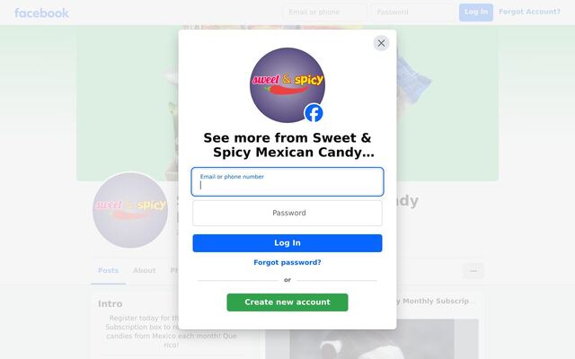 Sweet & Spicy Mexican Candy Monthly Subscription Box homepage