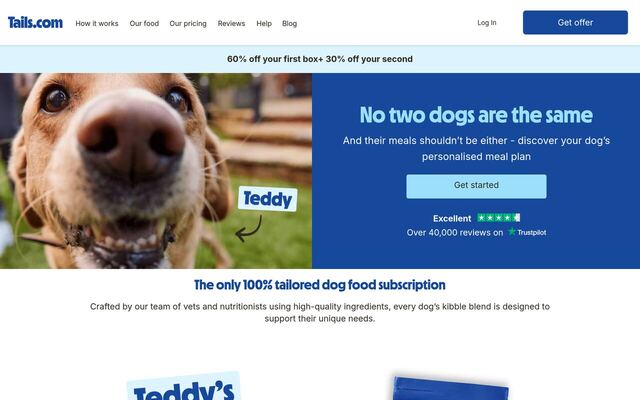 tails.com homepage