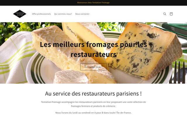 Tentation Fromage homepage