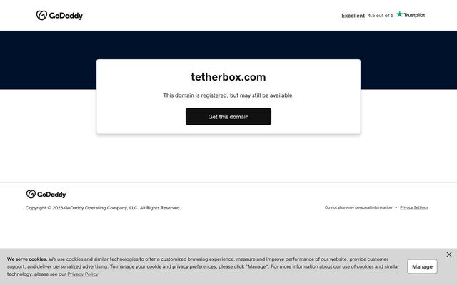 TetherBox homepage
