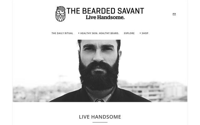 The Bearded Savant (Beard Oil Subscription) homepage