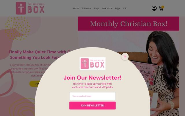 The Believer's Box homepage