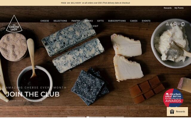 The Cheese Lady homepage