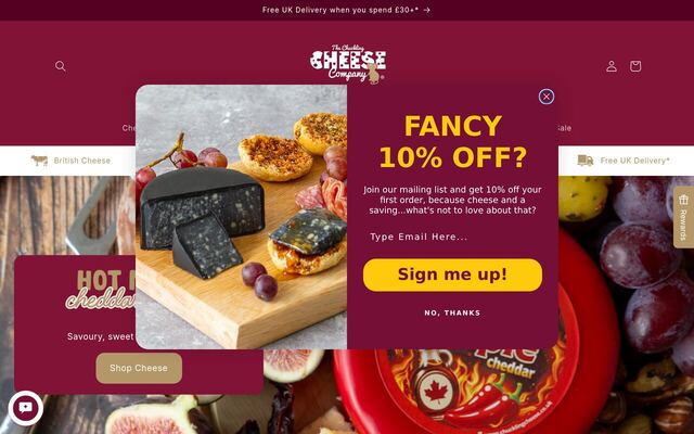 The Chuckling Cheese Company homepage