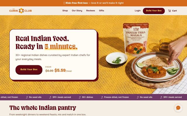 The Cumin Club homepage