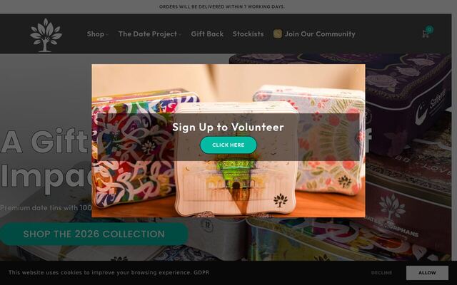 The Date Project homepage